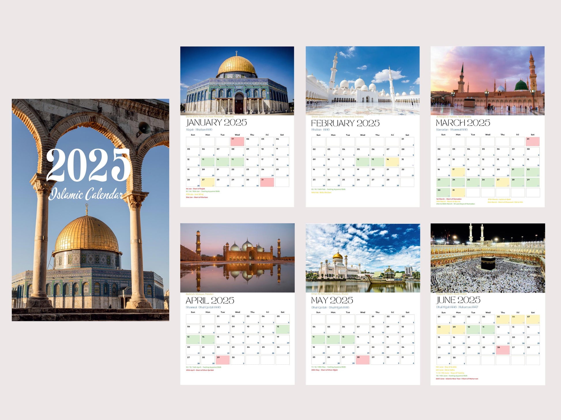 2025 1446 Islamic calendar all events dates eid ramadan