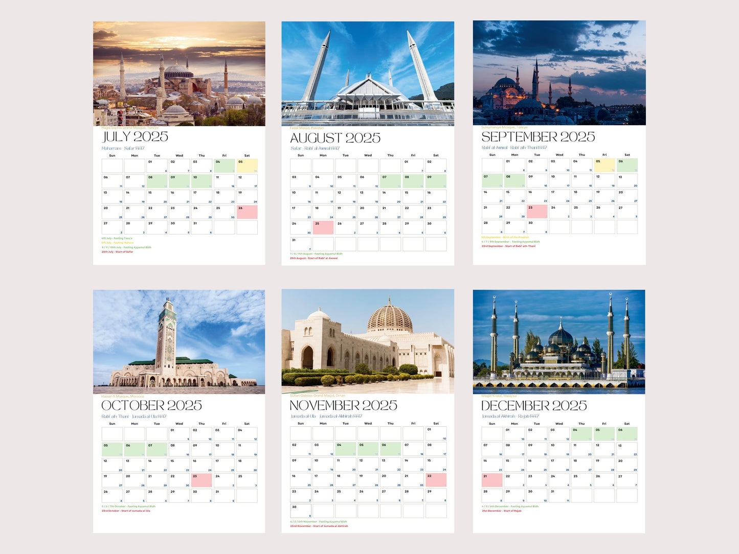 2025 1446 Islamic calendar all events dates eid ramadan